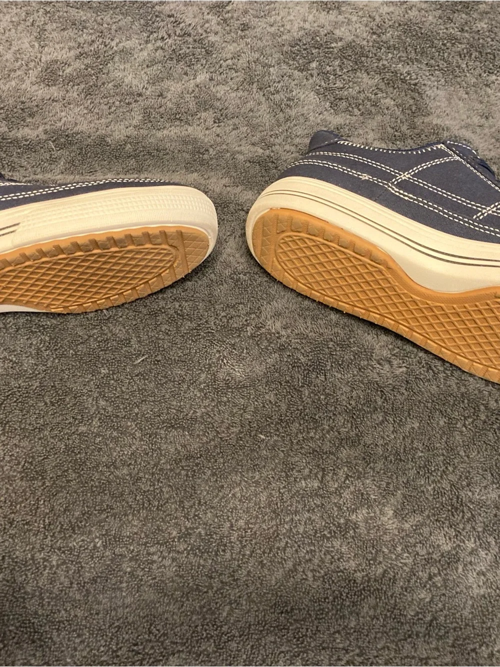 Skechers Navy Canvas Low-Top Sneakers with White Soles